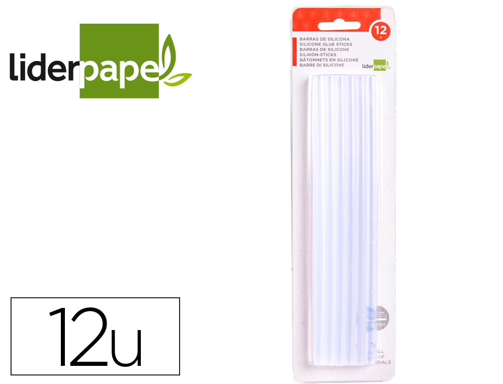 BTON DE COLLE LIDERPAPEL 7X200MM BLISTER DE 12 UNITS