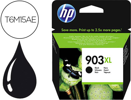 CARTOUCHE HP 903XL JET D'ENCRE T6M15AE COULEUR NOIR 800P